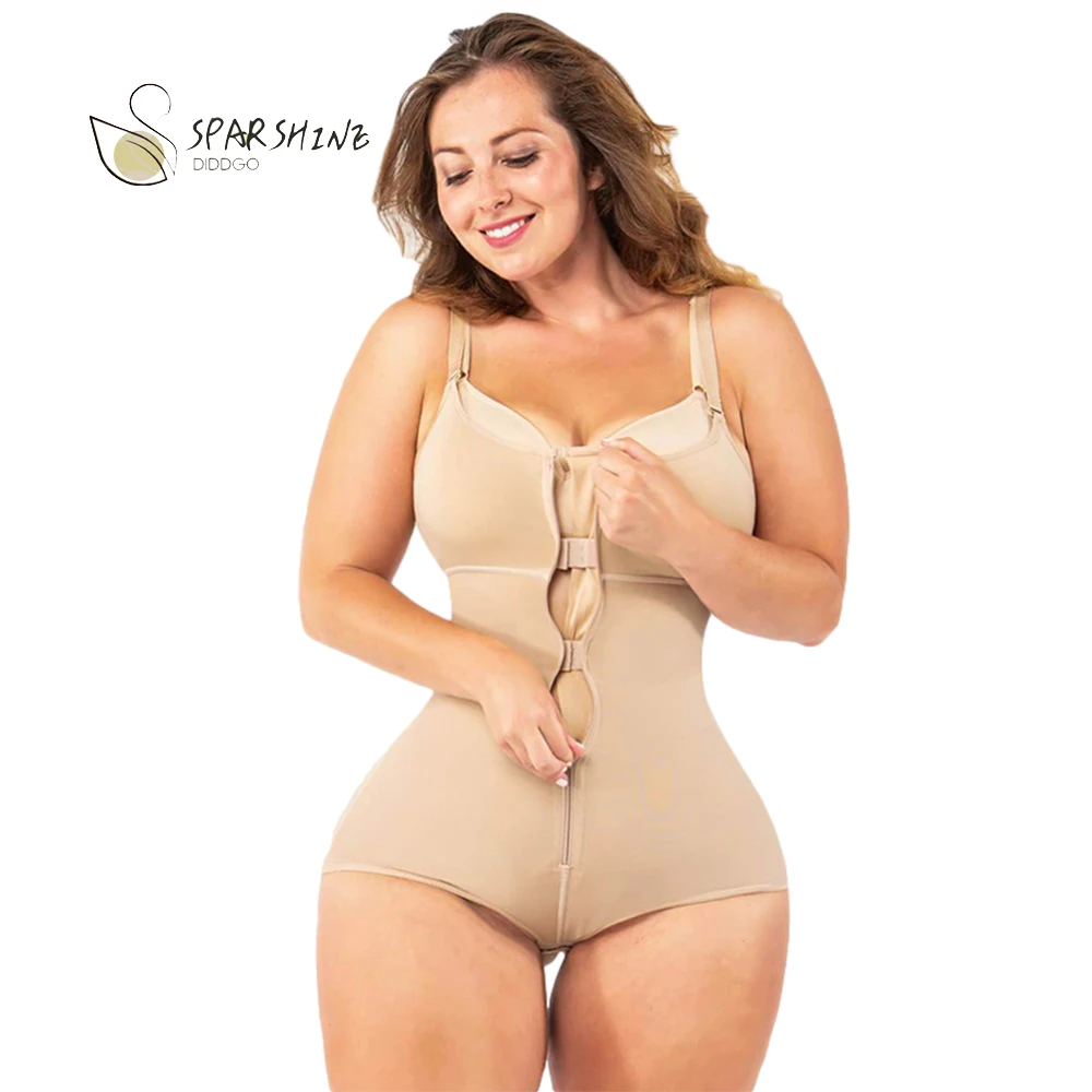 Hiphugger Body Shaper with Bra | Butt Lifter Tummy Control Fit Everyday Front Zip Sculpting Shapewear Panty