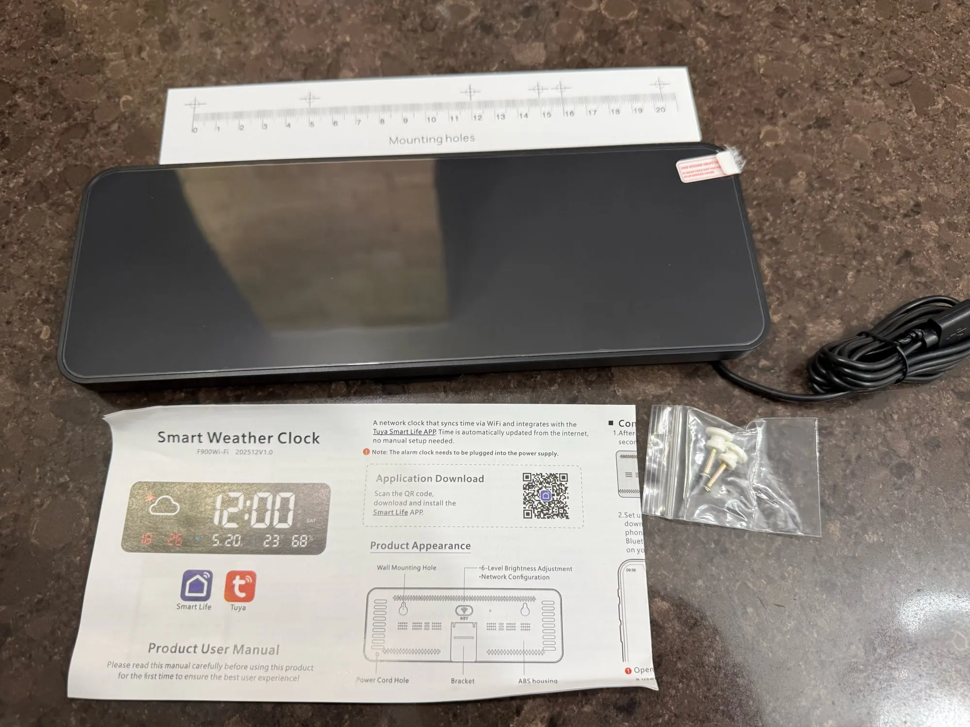 Customer photo for Dayview 10-inch Wi-Fi Weather Clock — Gearfinch