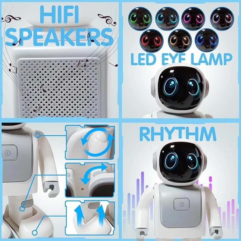 Dancing Robot Speaker | IPortable Dancing Bluetooth Speaker,Custom Dance, Music Sync,Gesture Recognition,Adult and Child Compa