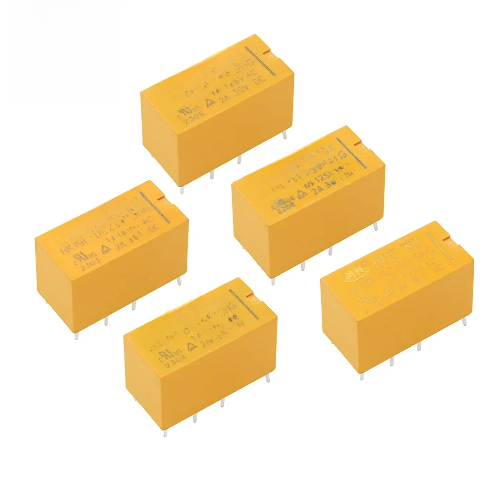 10 sztuk cewka DPDT 8 Pin 2NO 2NC Mini przekaźniki mocy typ PCB HUI KE HK19F HK19F-DC5V-SHG HK19F-DC12V-SHG HK19F-DC24V-SHG — zdjęcie 2