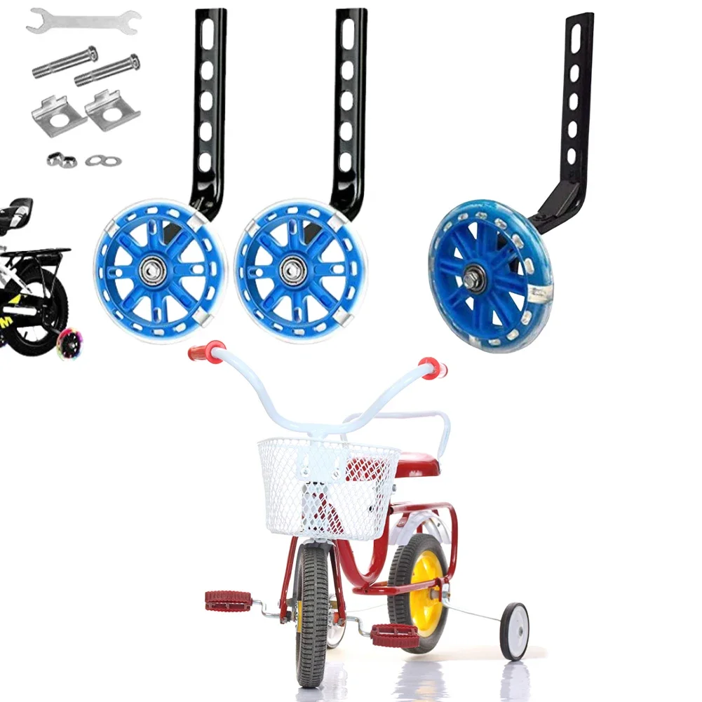 AliExpress Shunmaii Kids Bike Training Wheels Flash Mute Wheel Bicycle Stabiliser Mounted Kit For Children Single Speed Bikes of 12 14 16 18 20 Inch