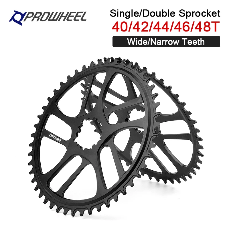 Prowheel  Road Bike Crown 34T/54T Narrow Wide Chainwheel 40T 42T 44T 46T 48T Bicycle Chainring for 9 10 11 12 Speed Cranksets