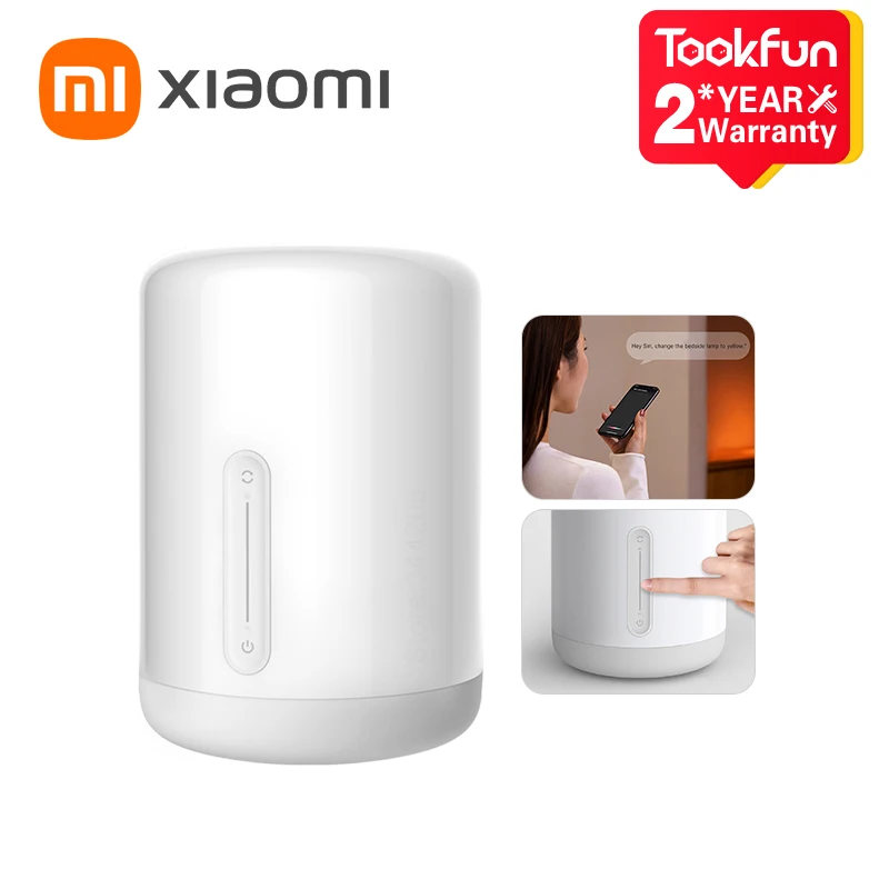 XIAOMI Mijia Bedside Lamp 2 Large Luminous Area Timing Switch 400 Lumens Mi Home Brightness Adjustment Apple Homekit