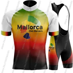 Mallorca Cycling Jersey 2026 Set Men Espana Clothing Short Sleeve Bicycle Shirt Road Bike Suit MTB Wear Shorts Wear Maillot