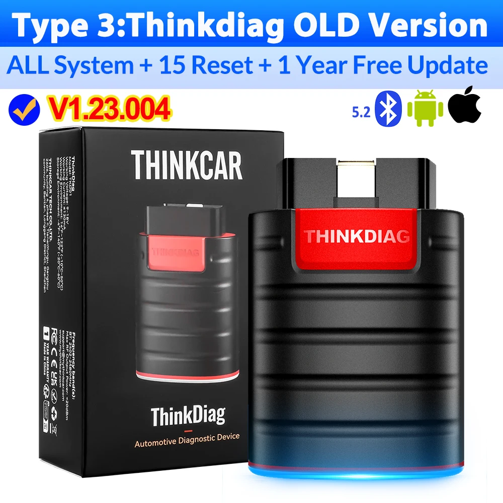 THINKCAR Thinkdiag OBD2 Scanner 1 Year Free Update