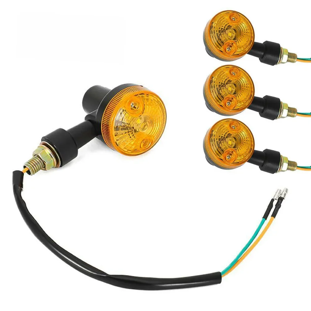 AliExpress NONE 4pcs LED Motorcycle Turn Signal Light Indicator Lamp 12V Turn Indicator Light Blinker Signer Amber Bike Motorcycle Accessories