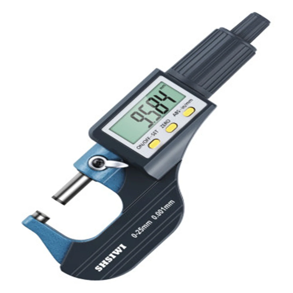 Imagem -06 - Micrômetro Externo Digital Micrômetro Eletrônico Medidor Caliper Carboneto 0.001 mm 025 mm 2550 mm 5075 mm 75100 mm