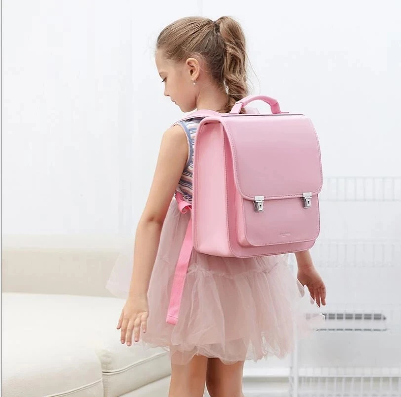 Japan School Backpack for boys kids Orthopedic backpack book bags Children PU Japan school Bag students backpack bag for girls