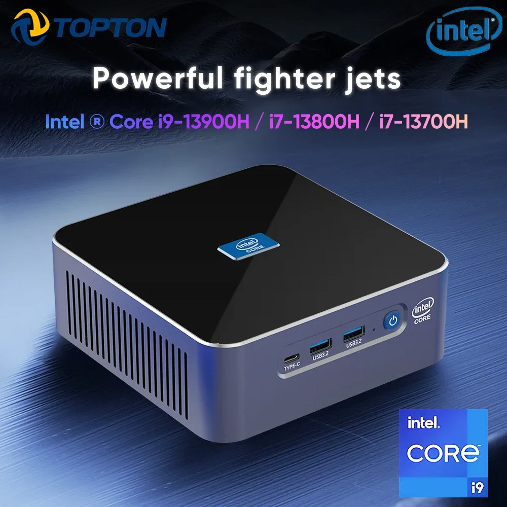 I9 13900H i9 12900HK 13th Gen Intel Gaming Mini PC 2 * DDR5 2 * PCIe 2 * 2.5G LAN Firewall PC Windows 11 Office Mini Computador WiFi6E