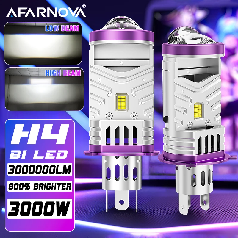 

H4 LED Car Headlight Bulbs Projector Lens 3000000LM 3000W CANBUS CSP Turbo Auto Bulb H4 High Low Light Fog lamp bulb 12V 24V LHD
