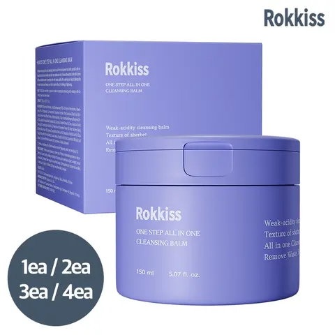 록키스 원스텝 올인원 약산성 클렌징밤, 150ml