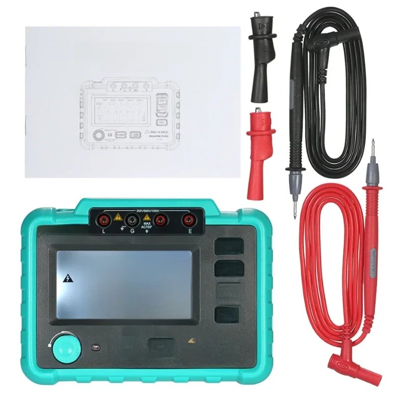 VC60B + Tester izolacji Tester rezystancji impedancji uziemienia DC250V/1000V Medyczny Megohm Cyfrowy miernik rezystancji izolacji — zdjęcie 2