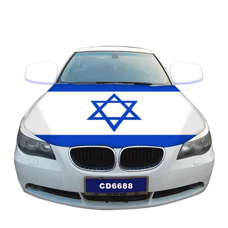 

Israel Car Hood Cover Flag Car Body Elasticity Cloth Car Bonnet Engine Cover Banner