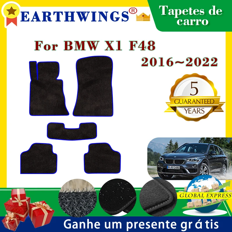 bmw-x1-f48-2016-2017-2018-2019-2020〜2022車のフロアマットカーペット敷物パネル抗スリップパッドプレミアムカスタム足パッドアクセサリー