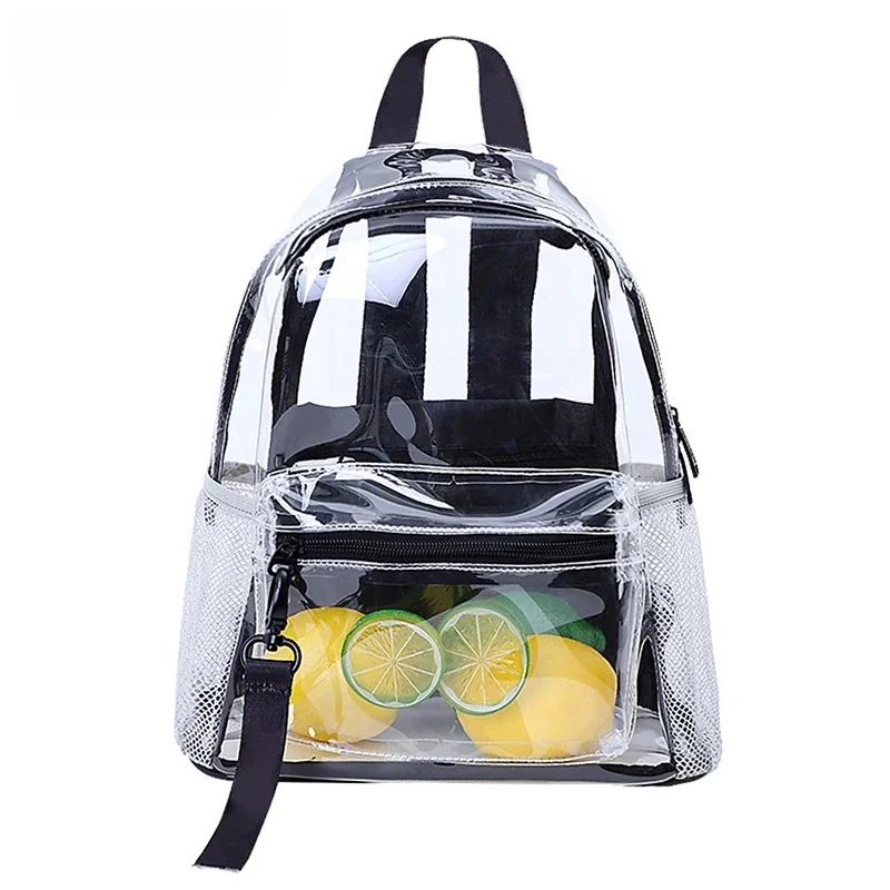 TINYAT Ita Bags Przezroczyste plecaki dla kobiet, modne i wodoodporne torby szkolne, idealne na sport i koncerty — zdjęcie 2