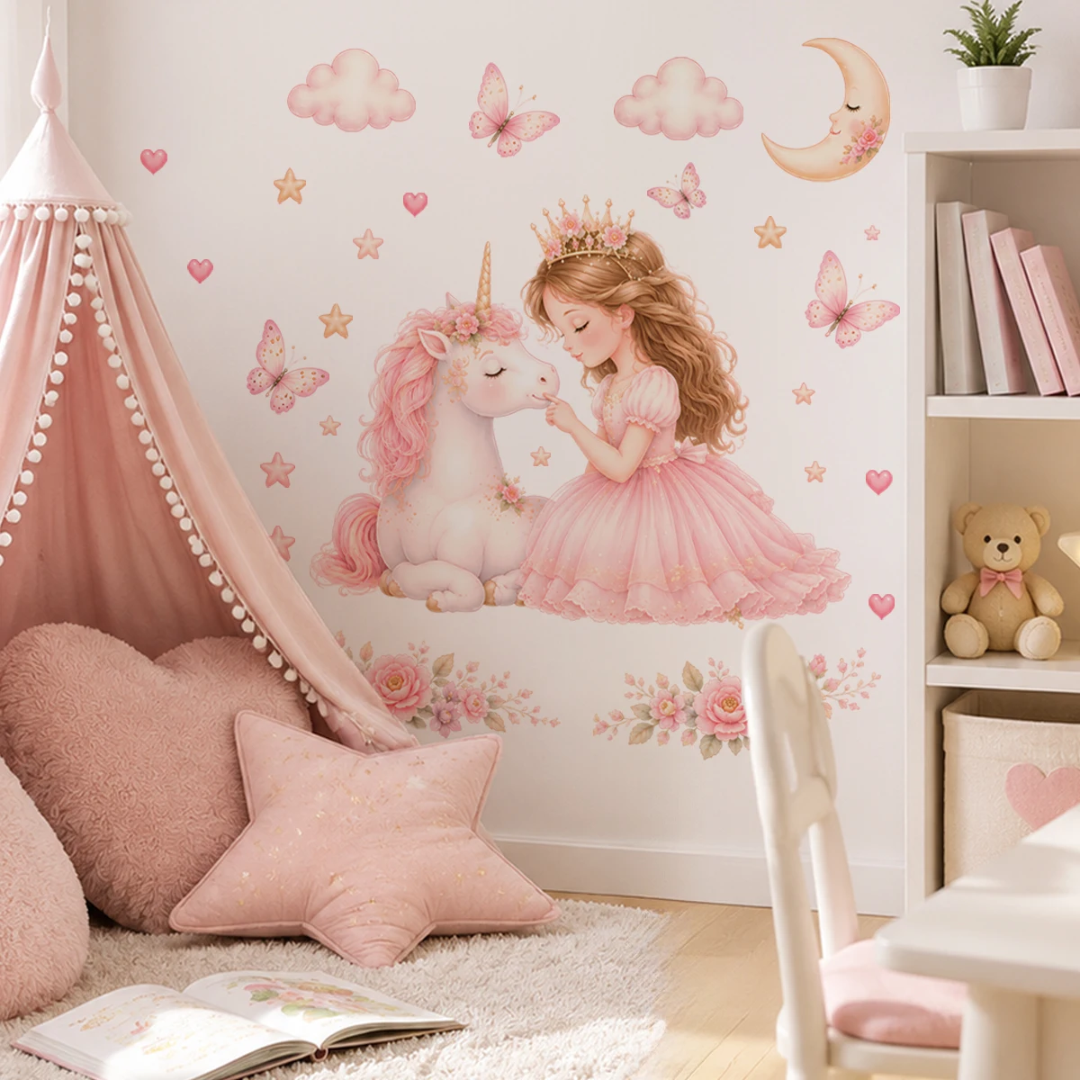 Naklejki ścienne Akwarelowa Ks – Baby Girl Nursery Quotes recenzja i cena