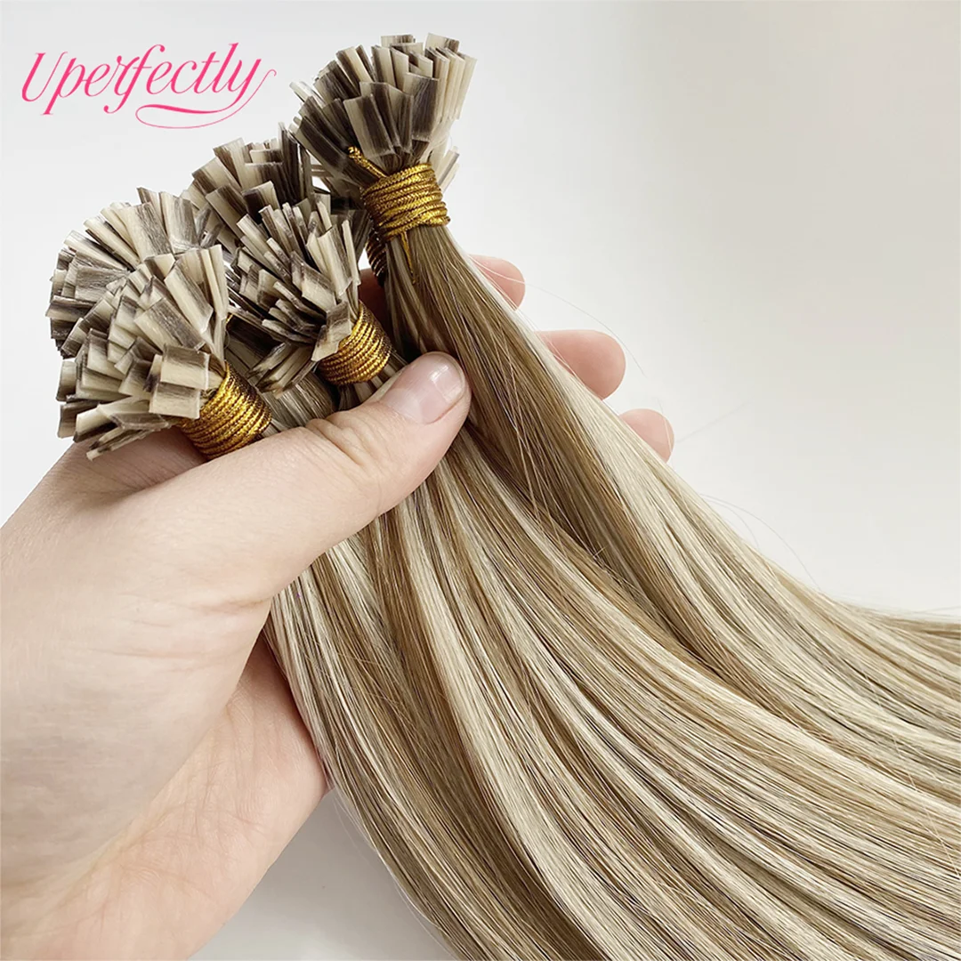 

100% кутикула Remy, человеческие волосы, кератин, европейские 1 г, мини-плоские, предварительно склеиваемые, микросвязывающиеся, двойные, вытянутые, мини-наконечники, наращивание волос