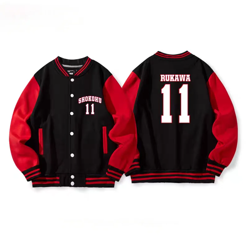 Christmas Anime Shohoku School Basketball Team Autumn Winter Coat Cosplay Costume Sakuragi Warm Jacket Tops Sports Wear Uniform