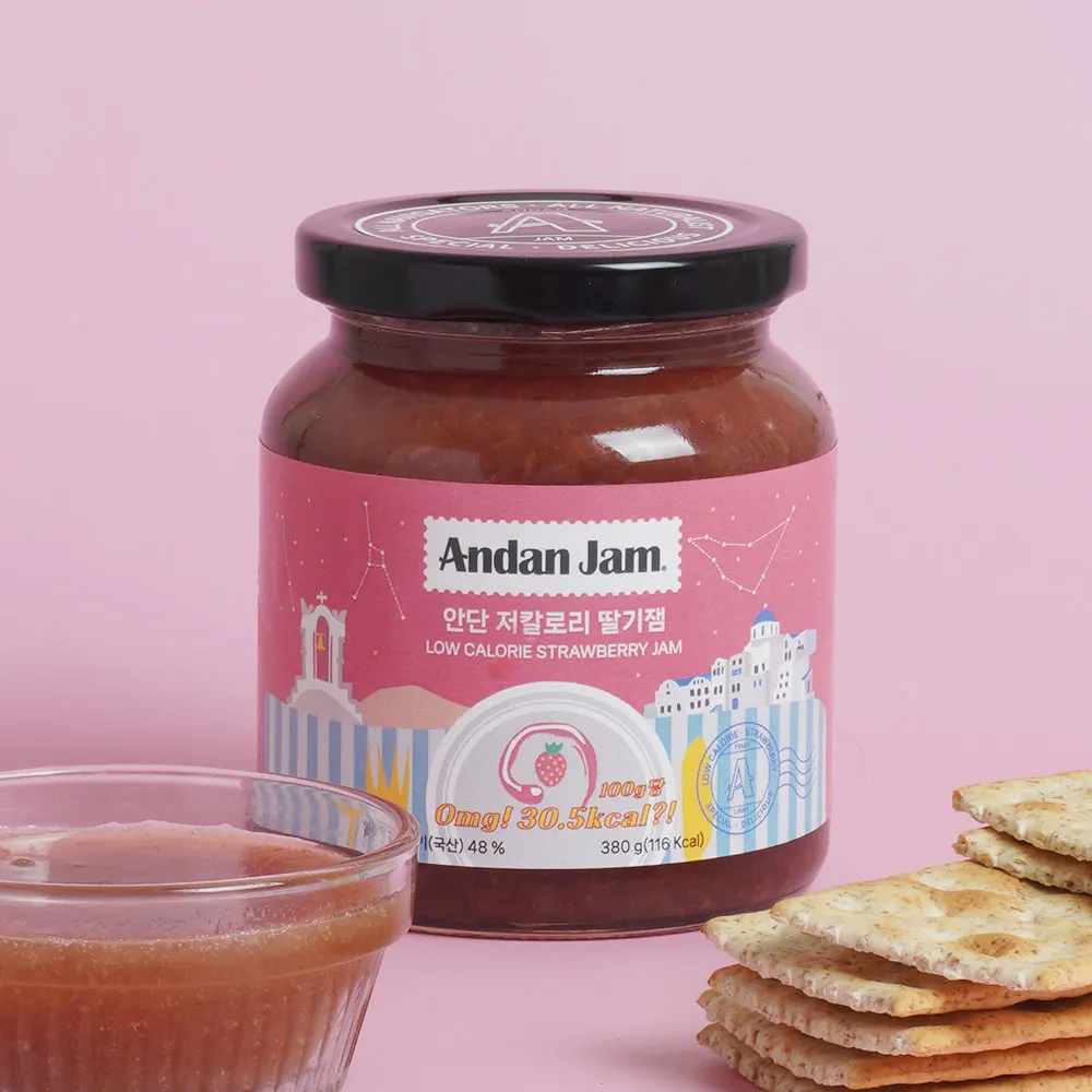 Andan jam low-calorie strawberry, blueberry, Apple, white peach