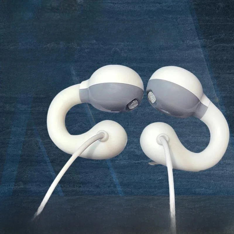 Écouteurs filaires à clipser type C & 3.5mm stéréo Sport musique écouteurs mains libres Sport Gamer casque écouteurs avec micro HD pour Samsung