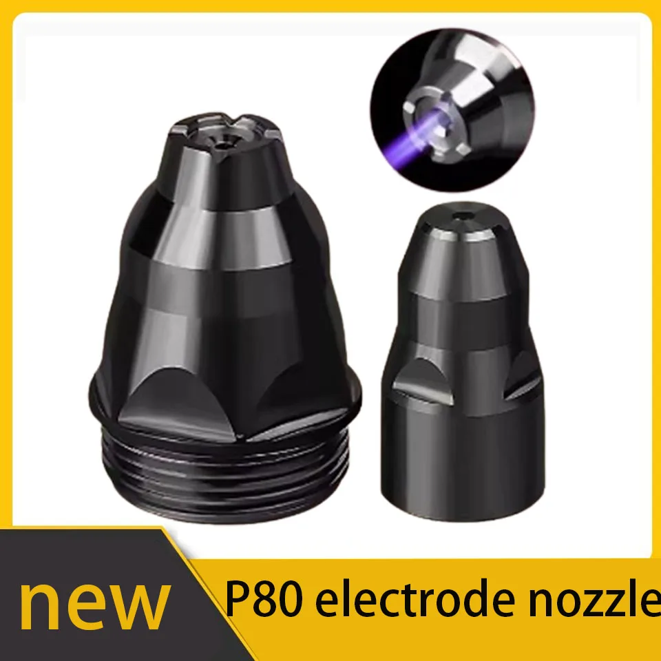 Plasma P80 Nozzle Contact Electrode Nozzle. Cutting Machine Gun Cutting The Guidance Mouth Accessories Protective Sleeve Cover