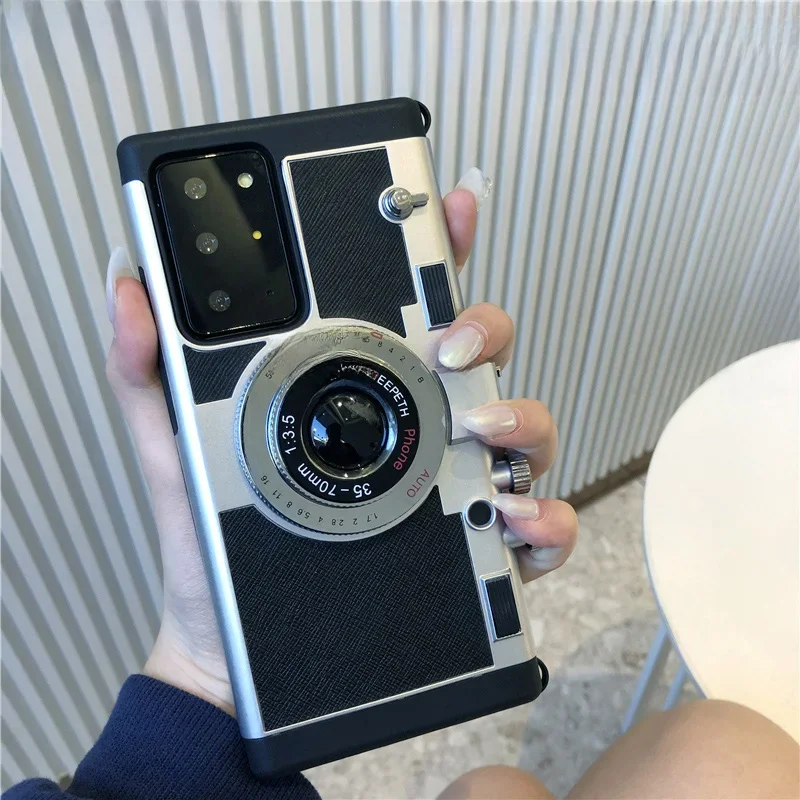Emily in Paris 3D Retro Camera Case Etui na telefon Samsung Galaxy S22 S23 S24 S25 S26 Ultra S25 Plus S25 A35 z zawieszką, odporne na wstrząsy — zdjęcie produktu 7