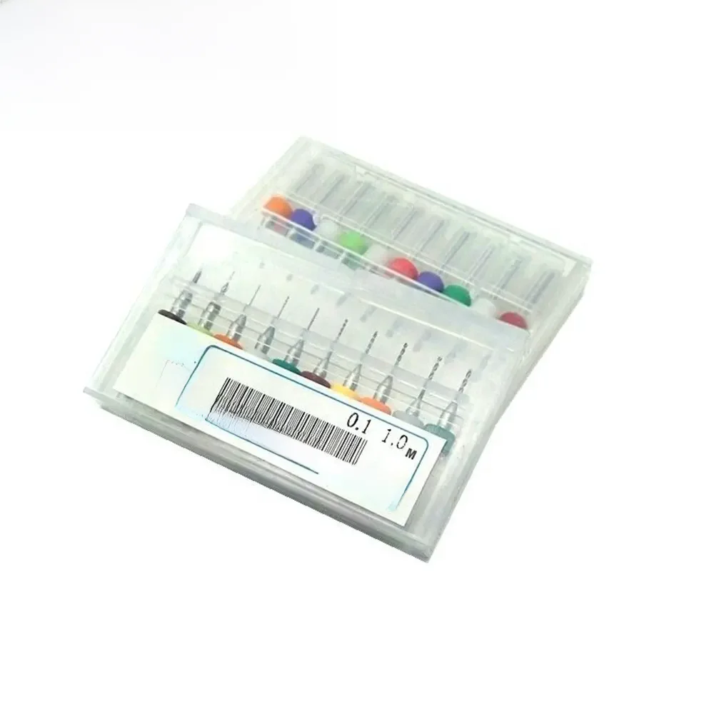10Pcs PCB Mini Bohrer Hartmetall Micro PCB Printed Circuit Board Bohrer Set 0,1mm Zu 1,0mm/0,3mm Zu 1,2mm/1,2mm Zu 2,0mm