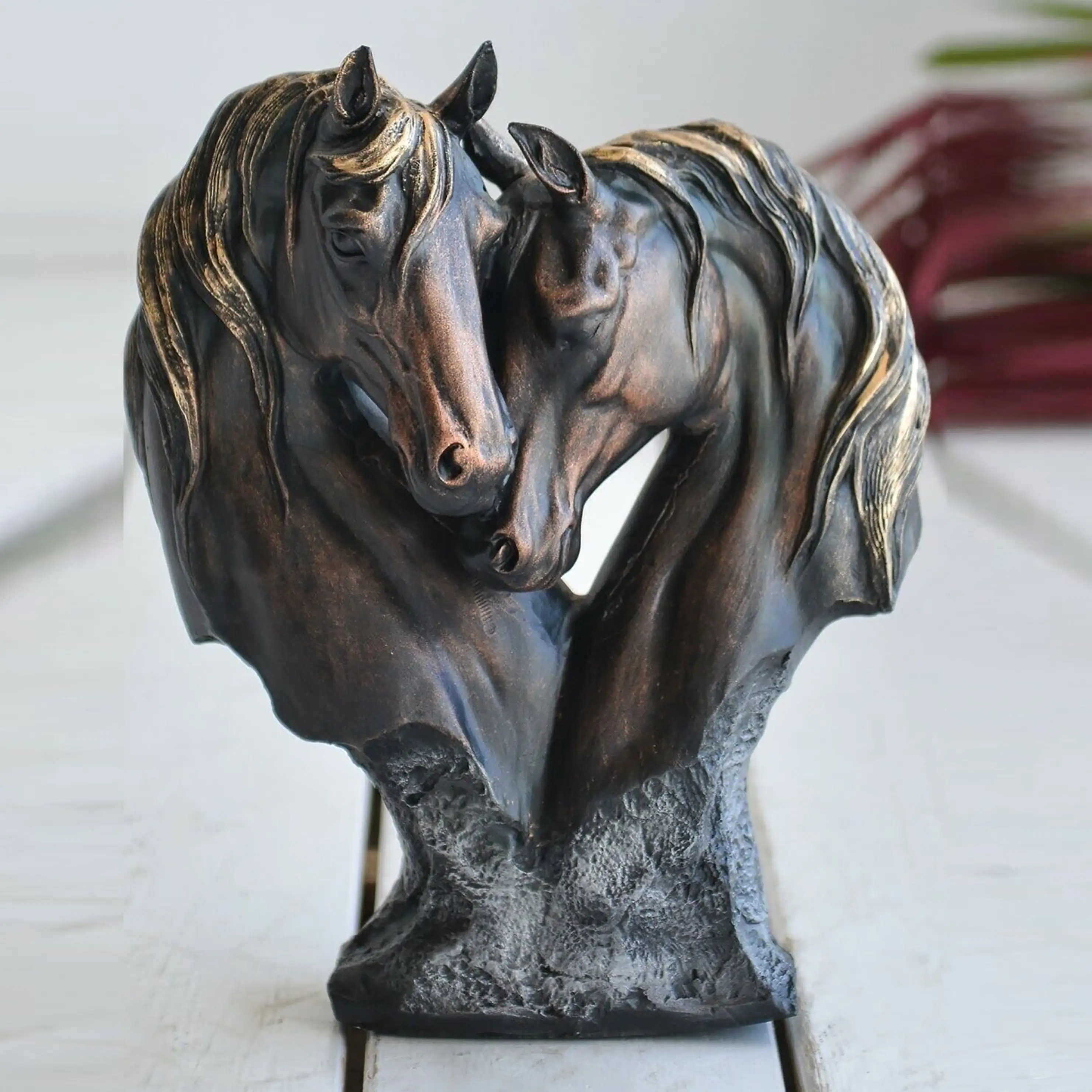 Decorative Horse Statue, Horse figure, for horse lovers horse sculpture, Horse Head statue decor, Animal sculpture, Mother's day