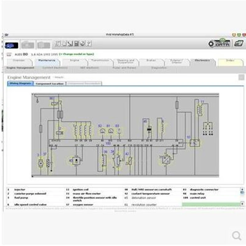 Newest version Vivid Workshop Data V10.2/ 2015/2018 Auto Repair Software Vivid software Europe repair software wiring diagram