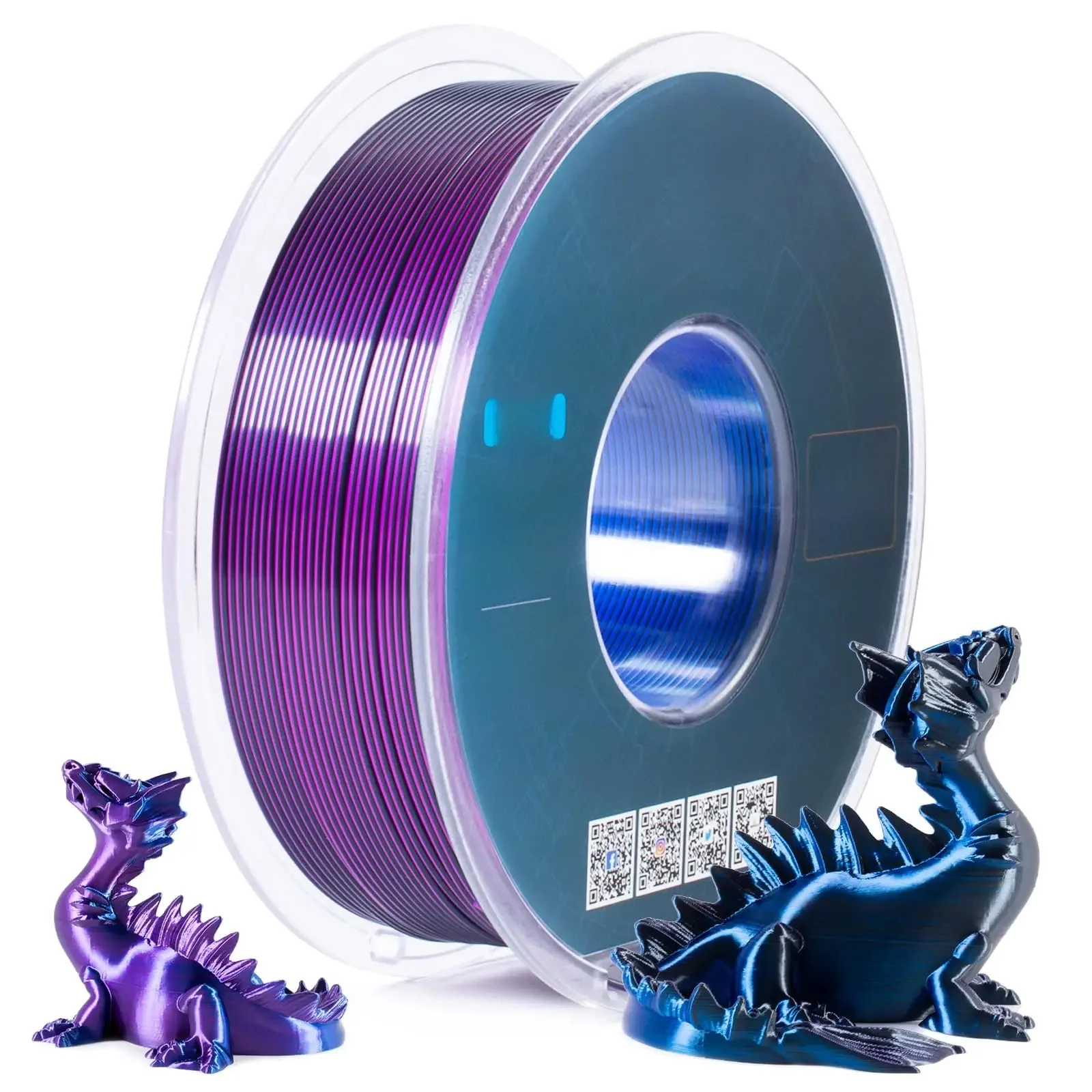 Geeetech Tri Color Silk PLA Filament , 3D Filament 1,75 mm 1KG Spool Wire  (+/-0.03mm) Vacuum packaging, special color - afbeelding 2