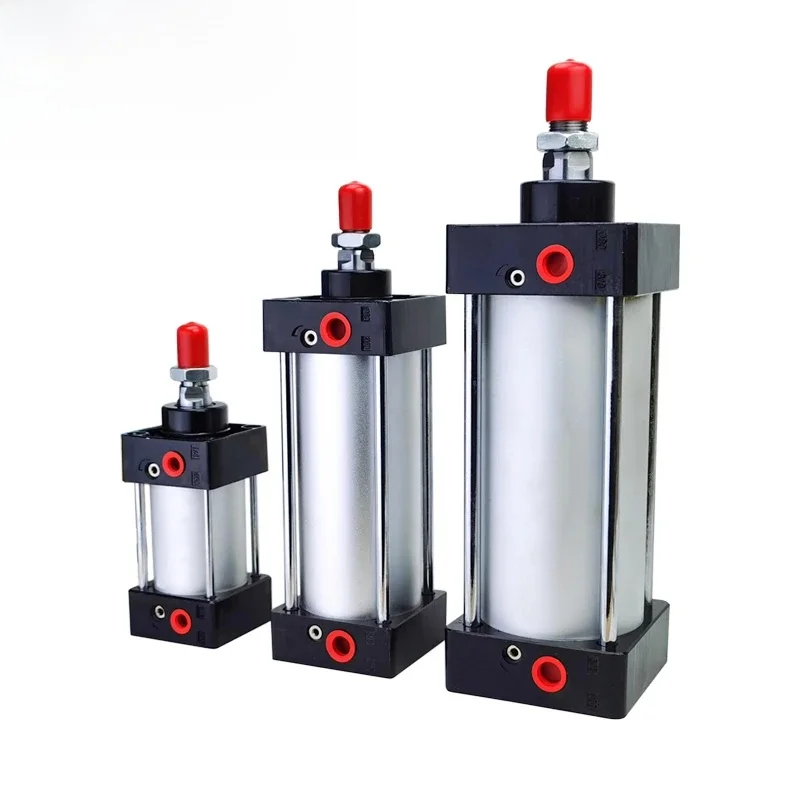 Cylindres pneumatiques à Air Standard SC 32/40/50/63mm, alésage Double effet 50/75/100/125/150/175/200/250/300/350/400/500/1000mm Course