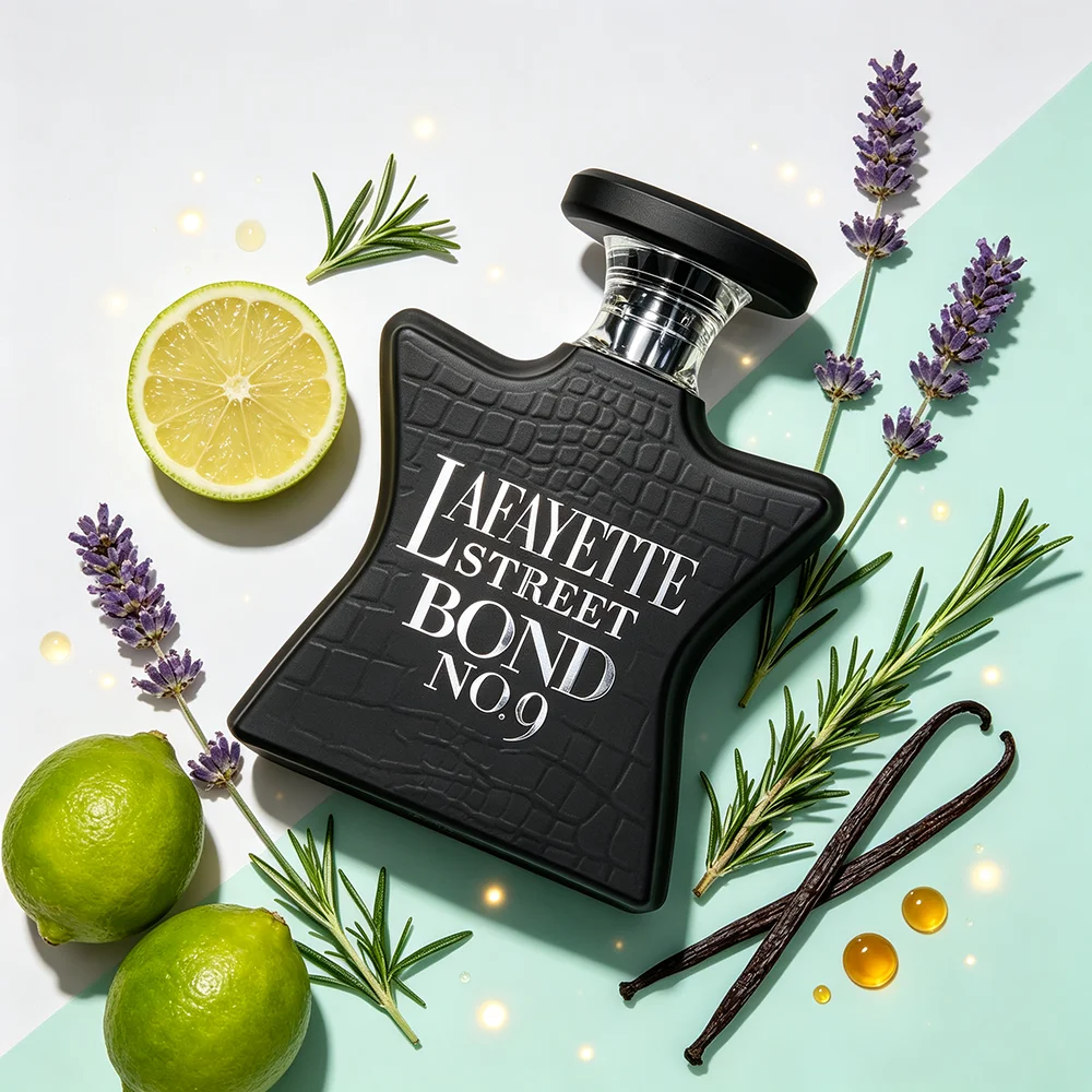 Bond No.9 Lafayette Street Perfume 100ml Men Fresh Spicy Sweet Scent Bergamot Coriander Apple Vanilla Dry Wood Tonka Bean Long Lasting EDP Luxury Star Bottle Gift view 5