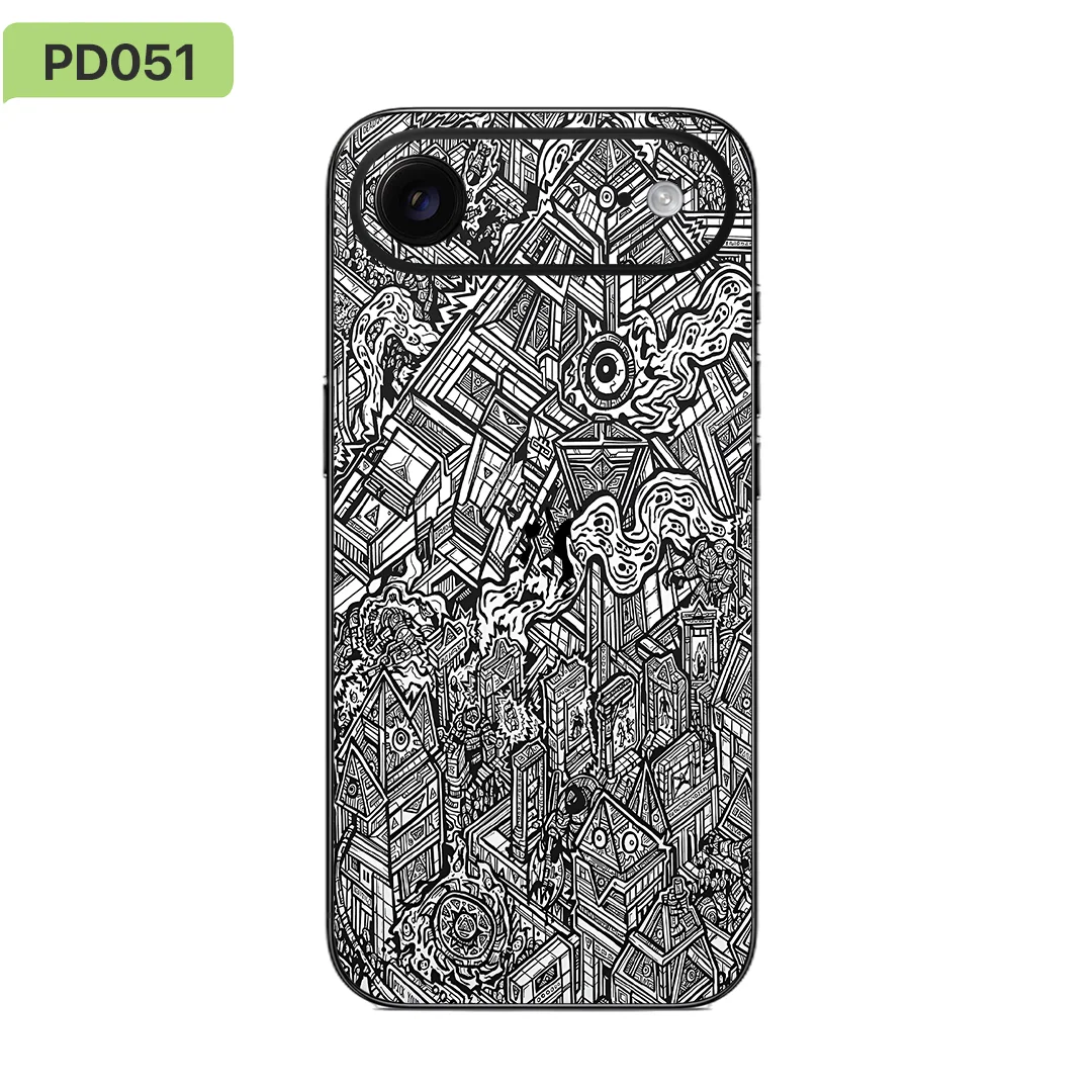 جلد لف الفينيل لهاتف iPhone 17 Air – مجموعة Lost City من Nexa Skins IA023 - ملصق فينيل مضاد للخدش