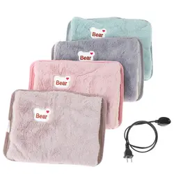 Rechargeable Hot Water Bottle Cute Electric Hand Warmer EU Plug Reusable Hot Compress Bag Heating Pad Hand Pocket Warmer