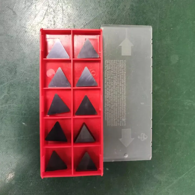 10PCS TPG-322 TPG 322 TPG322 C5 TIN Triangle Insert Indexable CNC Carbide Turning Inserts Golden TPGN160308 TPKN160308