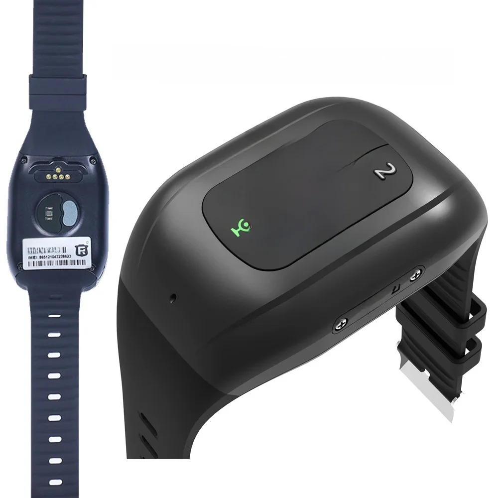 Inteligentna bransoletka zegarek dla seniorów 2026 z 4G LTE, GPS trackerem, czujnikiem temperatury, funkcją SOS, alarmem o zaniku kontaktu i wykrywaniem upadków. — 2
