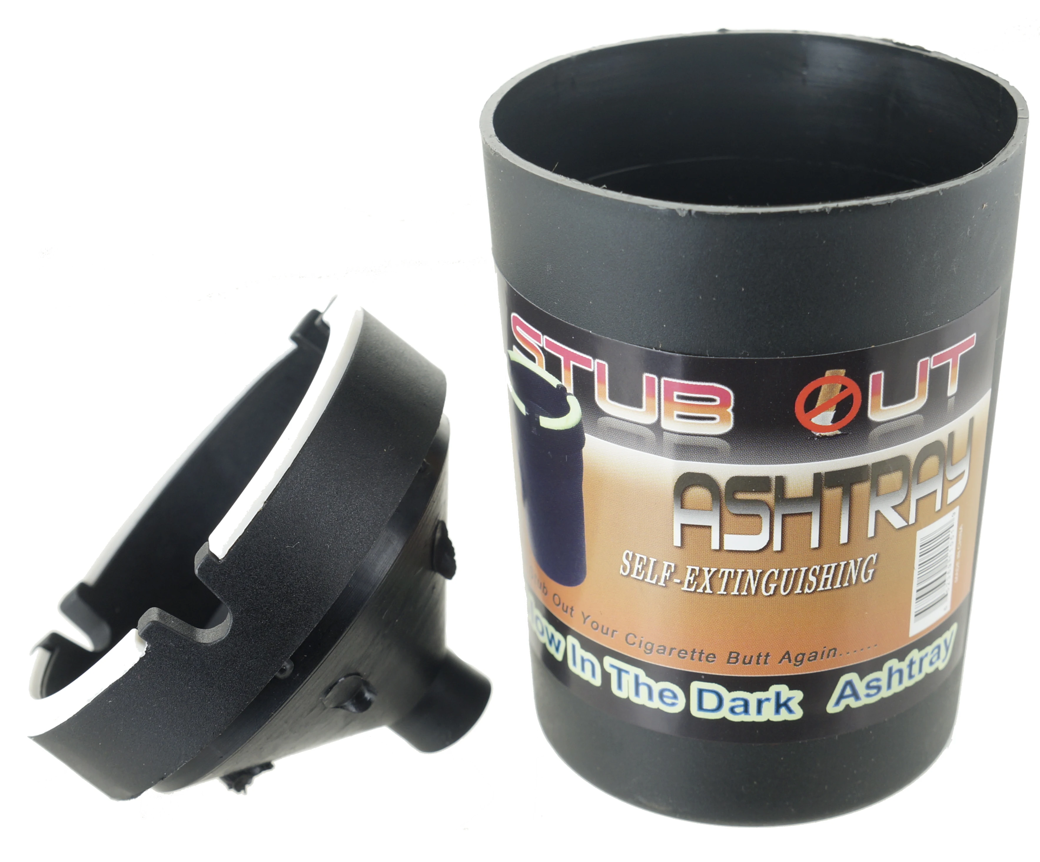 Glow in the Dark Cup Style Car Auto Self Extinguishing Ashtray Cup Holder