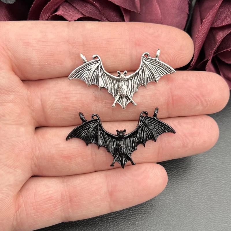 5pcs 44*23mm Bat Connector Charms Bat Wings Vampire Pendant Fit Jewelry Making DIY Jewelry Findings