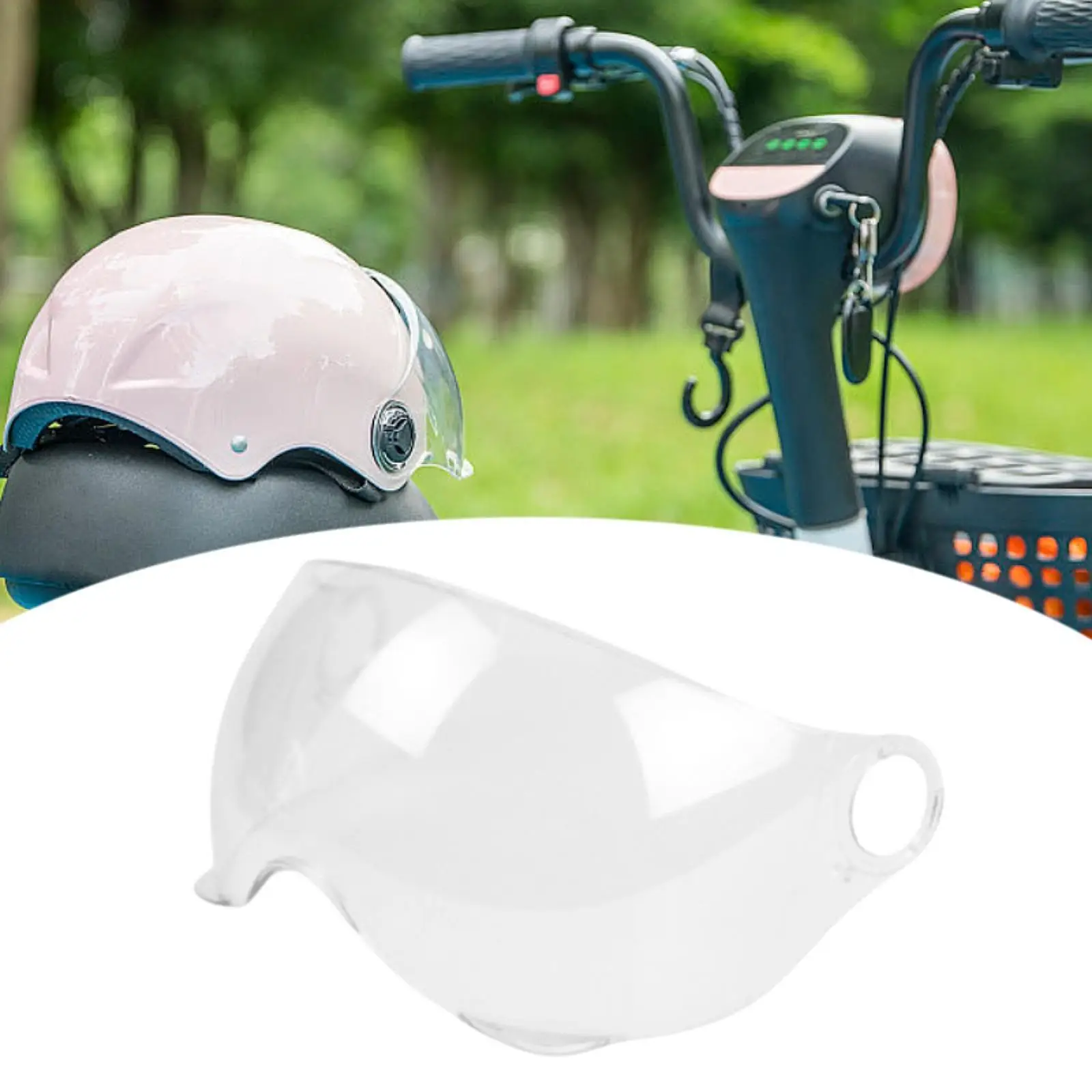 High Performance Motorbike Helmet Visor Lens Windproof Windshield Shade UV Protection Anti Fog Scratch Resistant Durable Clear