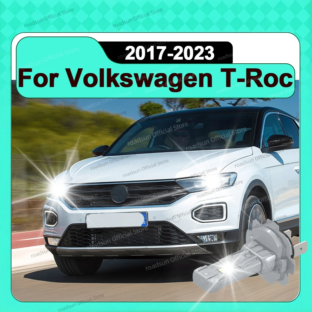 

2/4Pcs H7 LED Headlight 30000LM Super Bright Turbo Auto Bulb For Volkswagen T-Roc TRoc 2017 2018 2019 2020 2021 2022 2023