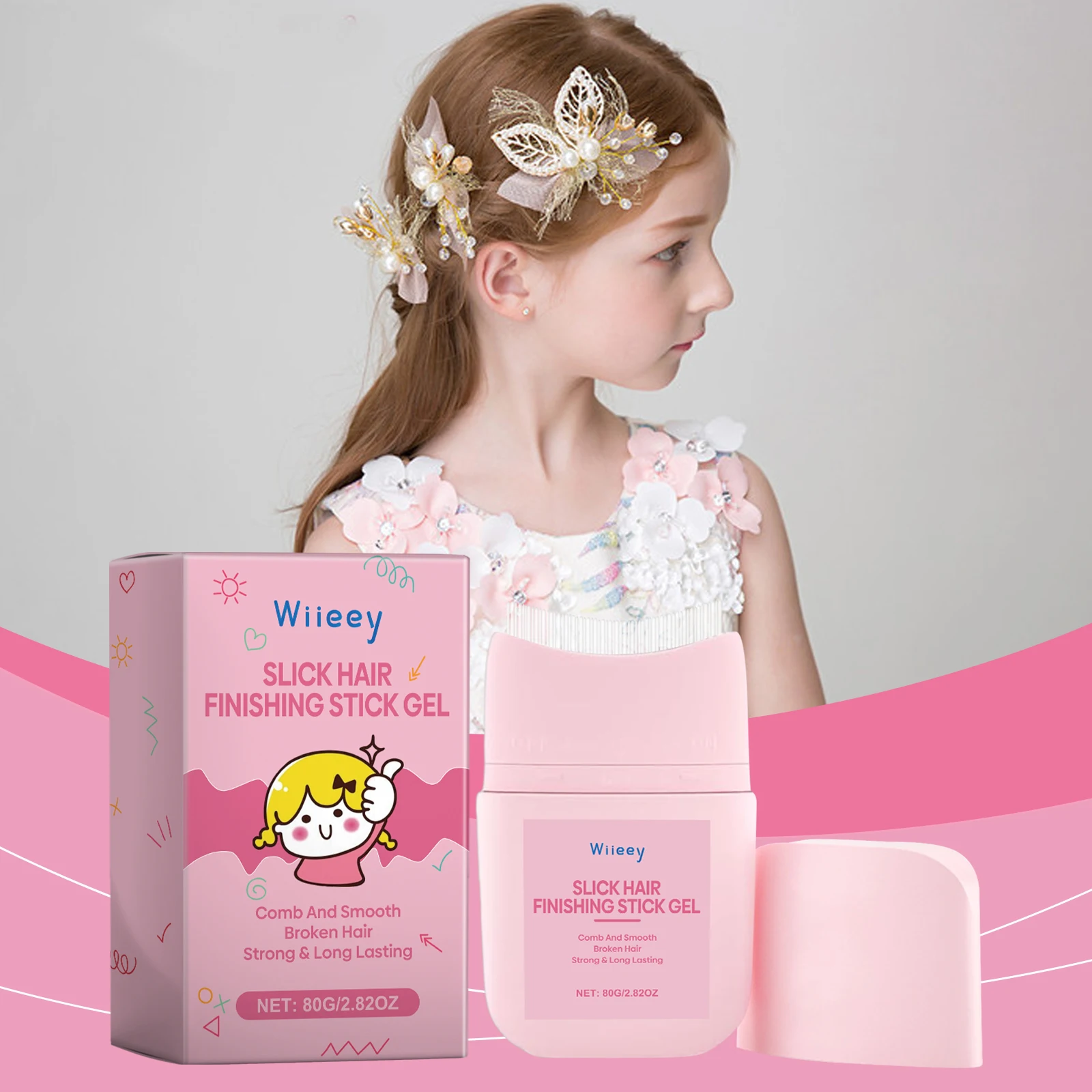 Portable Hair Wax Stick Rapid Fixed Edge Frizz Stray Ends Professional Artifact Long-Lasting Styling Non-Greasy Hair Style Gel