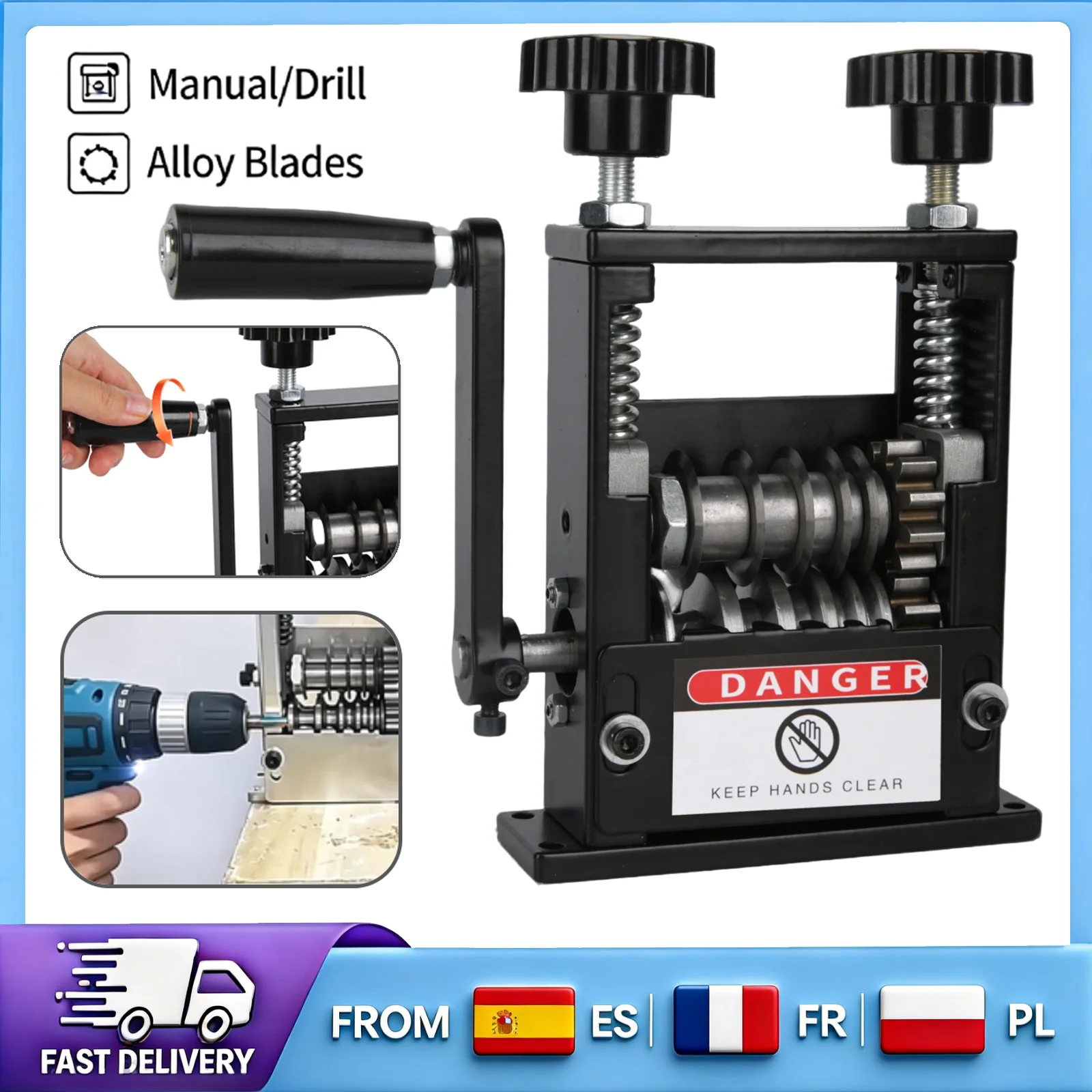Machine à dénuder les câbles à double mode, application large de 3 à 17 mm, lame en acier allié, pour le recyclage des fils, fonctionnement manuel avec perceuse électrique