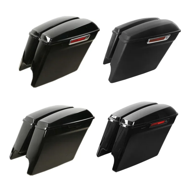 Motorrad 5" gestreckte erweiterte Satteltaschen Satteltaschen für Harley Touring Road King Road Glide Street Glide 2014-2024