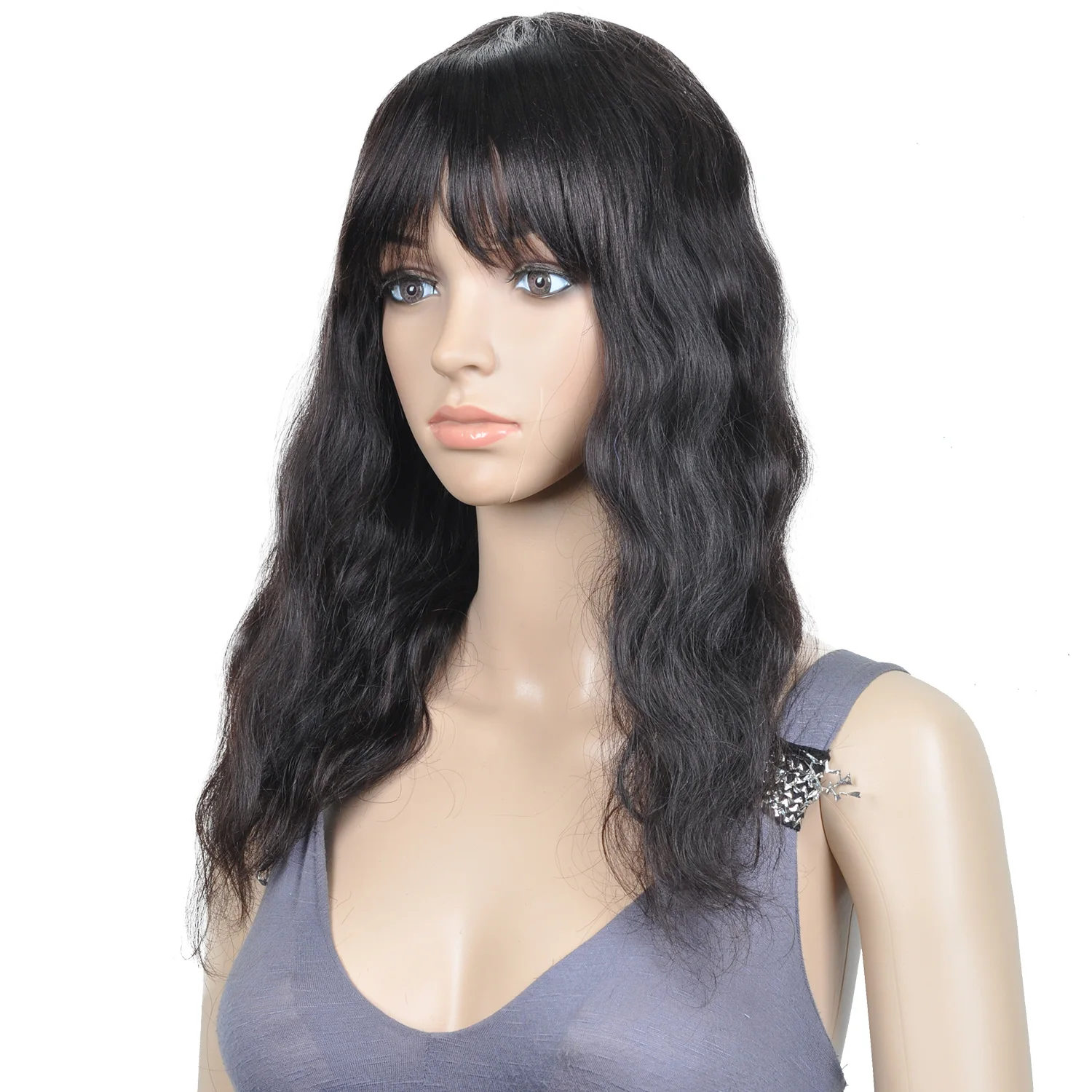 شعر مستعار بشري عذراء برازيلي طبيعي غير معالج، موجة S