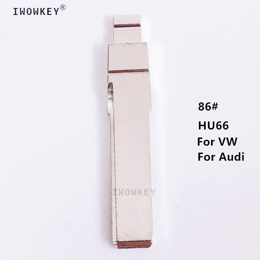10 stücke 86 # Remote Folding Flid Blank ungeschnittenes Schlüssel blatt Haa Hu66 für Volkswagen Passat Bora Skoda Seattle für Audi A6 Autos chl üssel