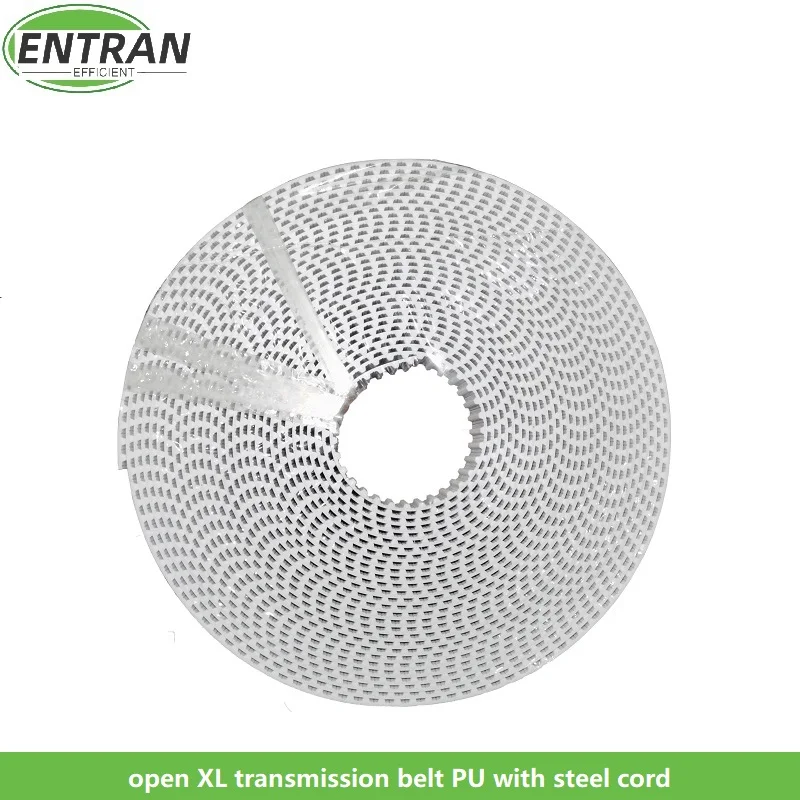 XL Tooth Shape Polyurethane Transmission Conveyor Timing Belt Open Ended With Steel Cord Width 6/10/15/20/25/30mm