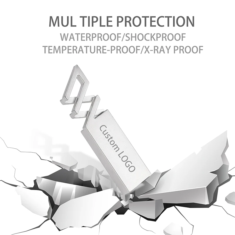 USB флеш-накопитель с бесплатным логотипом, креативный подарок, металлический накопитель объемом 128 ГБ, 64 ГБ, серебряная карта памяти, 32 ГБ, U-диск 16 ГБ, 8 ГБ, 4G, внешнее хранилище