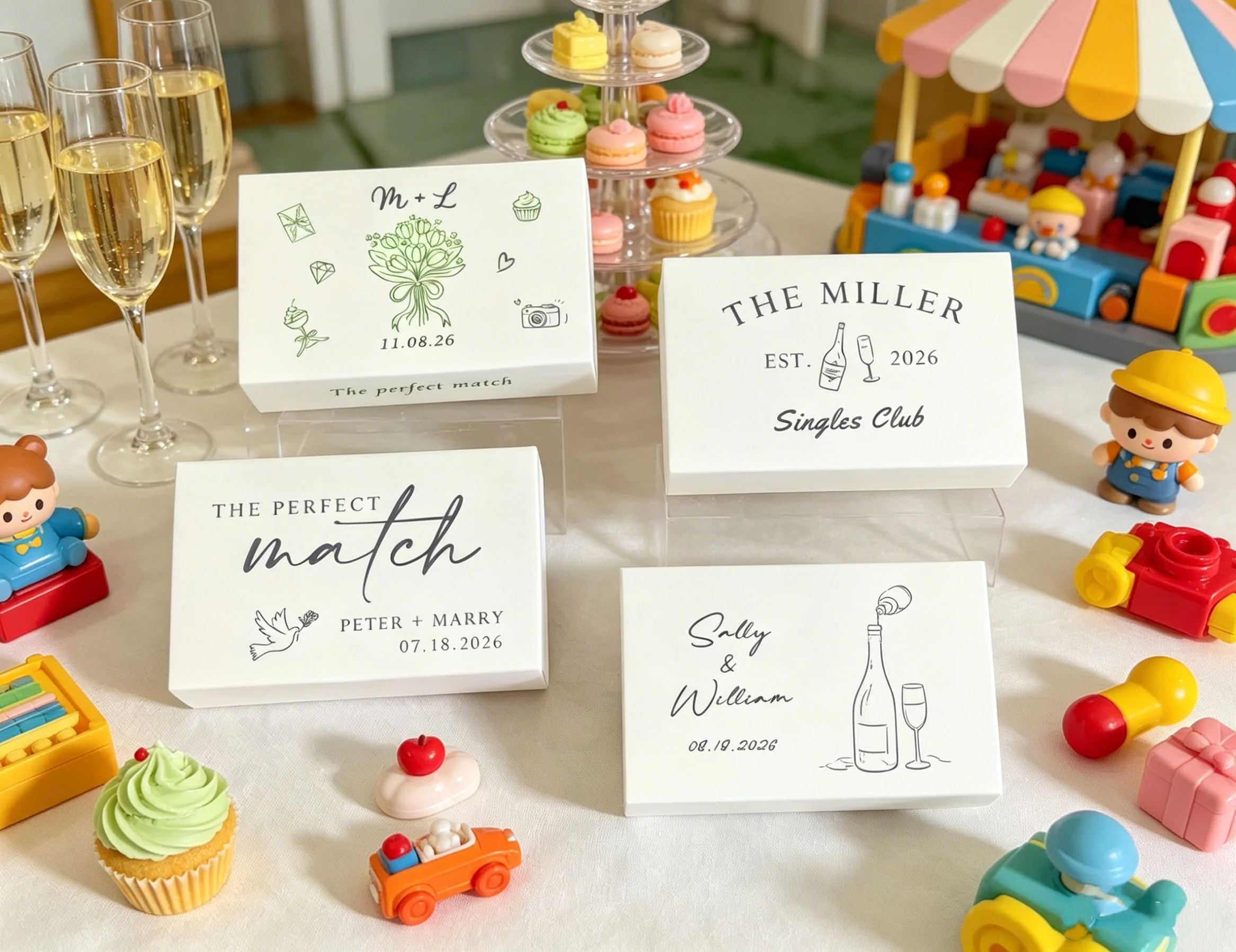 

Custom Art Matchbook | Personalized Wedding Matches, Wedding Decor & Party Favors