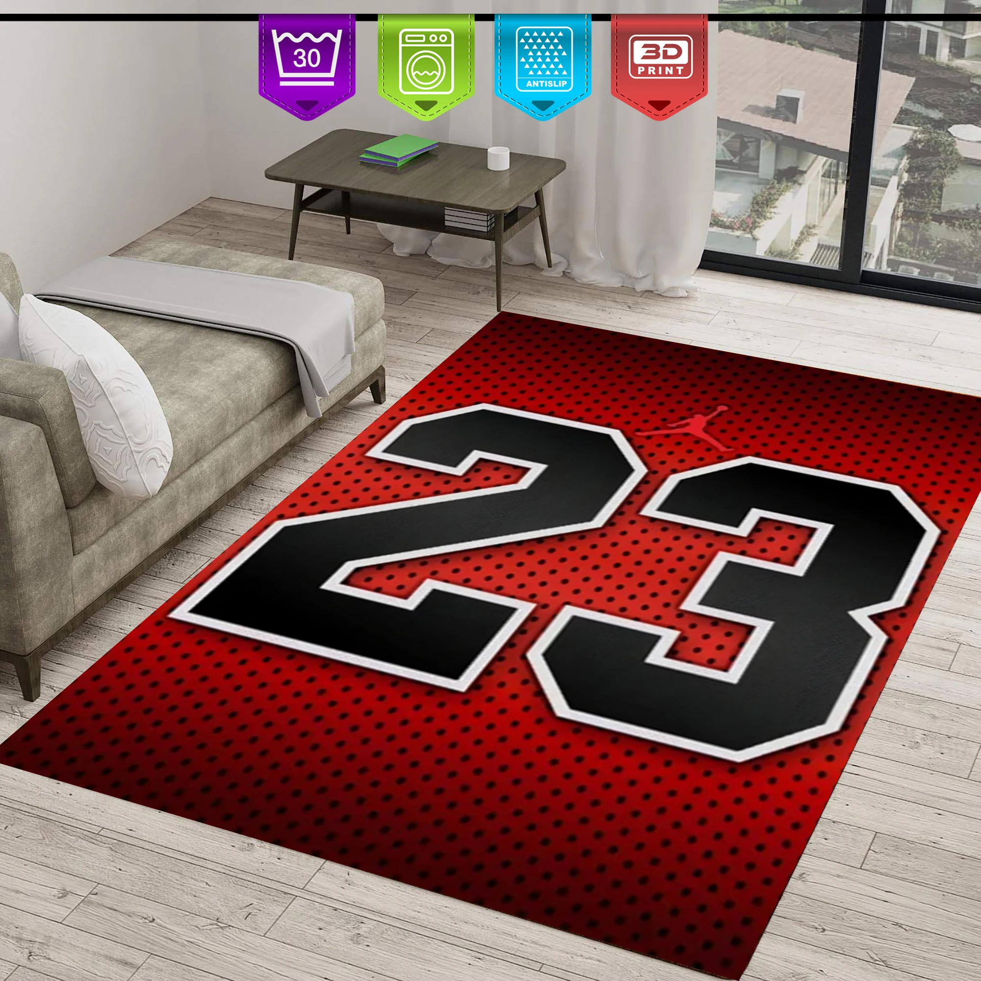 Basketball Sports Rug, Red RugAesthetic Rug, Living Room Rug, Ruggable Rug, Area Rug, Home Decor Rug, Rug Runner, Bed Rug