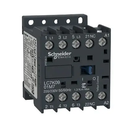 

The elevator LC7K0901M7 TeSys K contactor - 3P - AC-3 = 440 V 9 A - 1 NC aux. - 220...230 V AC coil